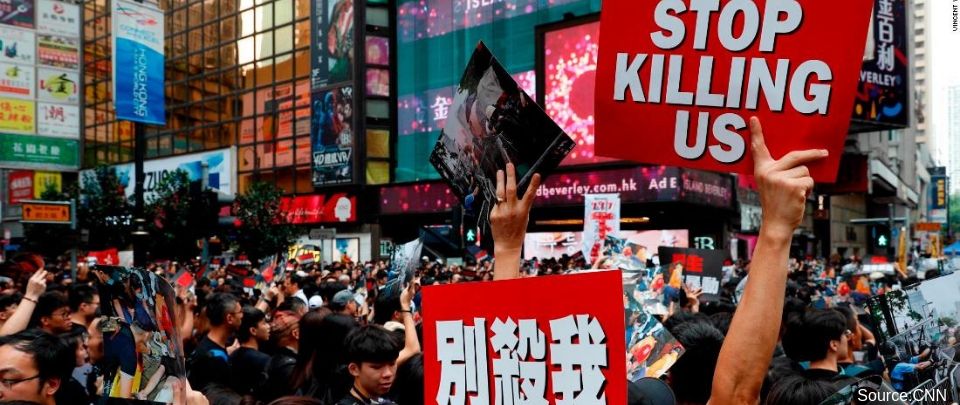 Estimated 2 Million Protest In Hong Kong