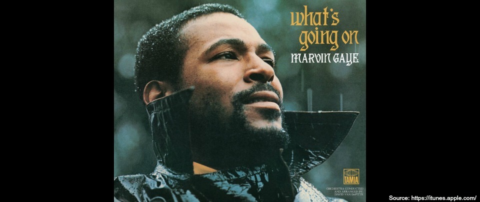 (Untitled) #62 feat. What's Going On, by Marvin Gaye
