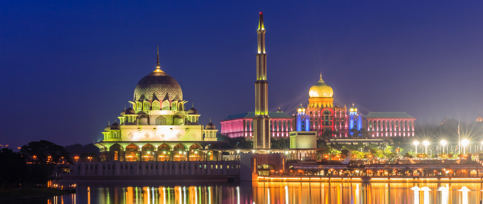 Putrajaya Lit In Blue Light For Frontliners