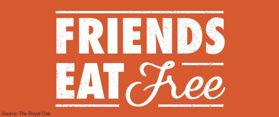 Should Friends Eat For Free?